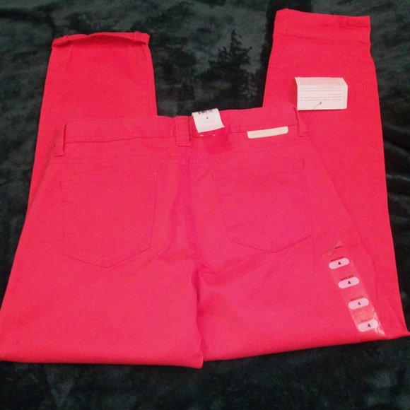 Calvin Klein Jeans Power Stretch Skinny Crop Pedal Pushers in Wildflower Sz 4 - Picture 7 of 10